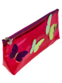 Пенал косметичка БАБОЧКИ МАЛИНОВЫЙ аппликац фигурн бегунок ПН-6848 Проф-Пресс/50/Россия