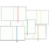 Набор обложек для дневников и тетрадей "deVENTE. Bookmark" 355x213мм ПВХ 110мкм  8051500/10/Китай