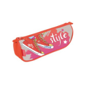 Пенал косметичка на молнии Street Style Hatber 200х95х50мм  Npk_72150/Россия