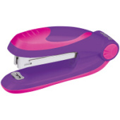 Степлер №10 15л Berlingo Fuze  50 скоб пластик корпус фиолетовый DSp_10315/12/Китай