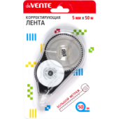 Корректор роллер "deVENTE" 5ммx50м прозрачный корпус с черным 4062400/12/Китай