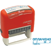 Штамп №14 "ОПЛАЧЕНО, дата, подпись" "deVENTE" 9011T 38x14мм 4116320/Китай Штамп №14 "ОПЛАЧЕНО, дата, подпись" "deVENTE" 9011T 38x14мм 4116320/Китай