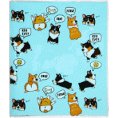 Набор обложек д дневников и тетрадей "deVENTE. Hey Corgi" 355x213 мм ПВХ 140мкм 3шт 8051340/10/Китай