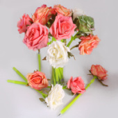 Ручка гелевая синяя "Darvish"  Роза ассорти DV-12783/16/Китай