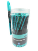 Ручка гелевая прорезин НИКОГДА НЕ СДАВАЙСЯ, ПОЗОРЬСЯ ДО КОНЦА синяя 0,7мм CENTRUM 71097/48/Китай