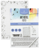 Сменный блок А5 80л серая кл LOREX ART REFILL  LXRBDGR-MAS/10/Россия