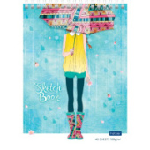 Блокнот скетчбук А5 40л Счастливые моменты с пошагов эскизами спираль Хатбер 40Б5Aгр_16723/56/Россия