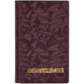 Визитница настольная OfficeSpace на 96 визиток 3 ряда ПВХ бордо 260776/1/Россия