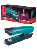 Степлер №24/6-26/6 на 20/25л ESSENTIALS METAL DECO бирюзовый MAPED 354300/Франция