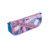 Пенал косметичка на молнии Hello, England! Hatber 200х95х50мм  Npk_72157/18/Россия