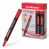Маркер перманентный ErichKrause P-170 2мм красный 7310/12/Китай