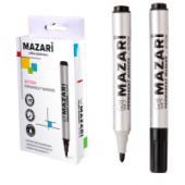 Маркер перманентный 2 мм MAZARI ACTION черный пулевидн M-5007-71/12/Китай