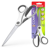 Ножницы 20,5см ErichKrause® Comfort серо-белый 48159/12/Китай***