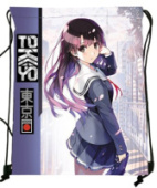 Мешок для обуви  DA-280 "Аниме девушка" розовый полиэстер 33.5*42см 327780/10/Россия