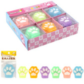 Ластик 40*35*7 Лапка винил ассорти 6 видов TEBANG КОКОС 242327/30/Китай Ластик 40*35*7 Лапка винил ассорти 6 видов TEBANG КОКОС 242327/30/Китай