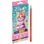 Карандаши 12цв "deVENTE. Candy Cat" 2М 2,8мм шестигранные 5022411/Китай Карандаши 12цв "deVENTE. Candy Cat" 2М 2,8мм шестигранные 5022411/Китай