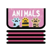 Пенал 3отд 190*105 КОШАЧЬИ ЛАПКИ 2023 ПО-411/15/Россия