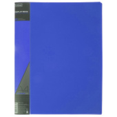 Папка А4 20 файлов 14мм STANDARD 600мкм Синяя пластик Hatber 20AV4_00109/40/Китай