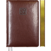 Ежедневник A5 2024 352стр "deVENTE. Bravo" белая бумага иск кожа коричневый 2232404/Россия Ежедневник A5 2024 352стр "deVENTE. Bravo" белая бумага иск кожа коричневый 2232404/Россия