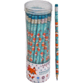 Карандаш ч/г HB "deVENTE. 100% Cute. Fox"  2мм трёхгран дерево с ластиком 5032112/Китай