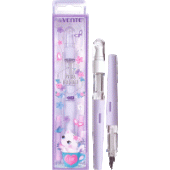 Ручка перьевая "deVENTE. Сat paw" перо тонкое F с 2-мя баллончиками 0,8мл синие чернила 5100000/Кита