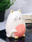 Копилка керамическая «Sleepy cat» white 13см FC191124/Китай