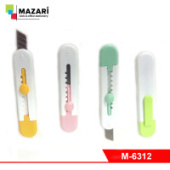Нож канцелярский 10мм ассорти 4цв Mazari M-6312/24/Китай Нож канцелярский 10мм ассорти 4цв Mazari M-6312/24/Китай