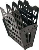 Вертикально-горизонтальный накопитель 5 секц (4отд) черный ЛТ91/14/