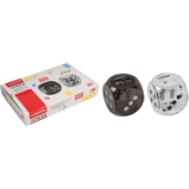 Точилка "deVENTE. Dice" 40x40x40мм 2отв пластик с контейнером ассорти 4071320/24Китай