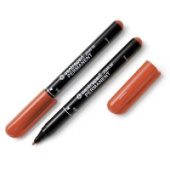 Маркер перманентный 1мм Centropen коричневый для пластика 2846/10/Чехия