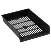 Поддон для бумаг СТАММ "Респект" сетчатый черный ЛТГ-31160/6/Россия