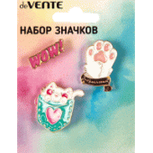 Набор значков "deVENTE. Cute Cat" эмалированные 8092132/Китай Набор значков "deVENTE. Cute Cat" эмалированные 8092132/Китай