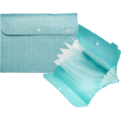 Папка на копке А4 6отд "deVENTE. Glitter Shine" 400мкм фактура "песок" бирюзовый 3078913/Китай