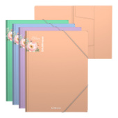Папка на резинках A4 пластик ErichKrause Matt Pastel Bloom ассорти 61202/4/Россия