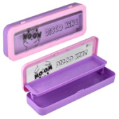 Пенал 2отд ДИСКОКОТ 21,5x7x3см пластик Феникс+ 65333/50/Китай