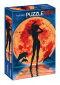ПАЗЛЫ 1000эл Полнолуние. Силуэт А2ф 680х480мм Хатбер 1000ПЗ2_27473/1/Россия