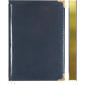 Ежедневник A5 2025 336стр "deVENTE. Bellagio" белая бумага иск кожа синий 2232510/12/Кита