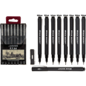 Набор ручек капиллярных 8шт "deVENTE. Art" d=0,05, 0,1, 0,2, 0,3, 0,4, 0,5, 0,6, 0,8мм черные 506030 Набор ручек капиллярных 8шт "deVENTE. Art" d=0,05, 0,1, 0,2, 0,3, 0,4, 0,5, 0,6, 0,8мм черные 506030