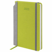 Ежедневник А5 2022г BRAUBERG Mosaic зеленый под кожу карман д/ручки 112798/Китай