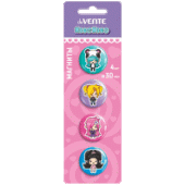 Магниты "deVENTE. NicoNico:-)" Ø 30мм 4шт 6021304/Китай Магниты "deVENTE. NicoNico:-)" Ø 30мм 4шт 6021304/Китай