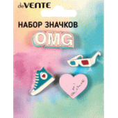 Набор значков "deVENTE. Selfie&Shoes" эмалированные 8092141/Китай Набор значков "deVENTE. Selfie&Shoes" эмалированные 8092141/Китай
