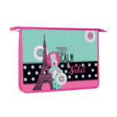 Папка д/тетрадей А4 Парижские каникулы 2отд на молнии Hatber Amc_79024/12/Россия