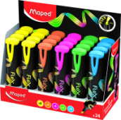 Текстмаркер цвета ассорти MAPED FLUO PEP'S FLEX 740302/24/Франция Текстмаркер цвета ассорти MAPED FLUO PEP'S FLEX 740302/24/Франция