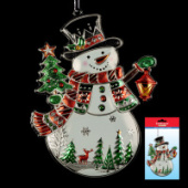 Украшение ErichKrause® Decor Снеговик 16см 47671 разноцветный