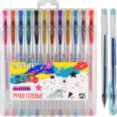 Набор ручек гелевых "deVENTE. Cosmo Glitter" 12 цветов с блестками 1мм 5051042/Китай Набор ручек гелевых "deVENTE. Cosmo Glitter" 12 цветов с блестками 1мм 5051042/Китай