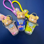 Брелок водный Мишка в стакане 022561/Китай Брелок водный Мишка в стакане 022561/Китай