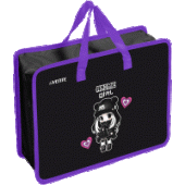 Папка для тетрадей A4 "deVENTE. Anime Girl" с расширением 10см на молнии пластик 400мкм 8054437/Кита