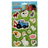 Мягкие многораз. наклейки 137х247мм Синий ТРАКТОР Умка 4610136738416/Россия