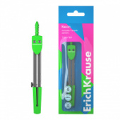 Циркуль металлический ErichKrause Neon 120мм зеленый 61281/Китай Циркуль металлический ErichKrause Neon 120мм зеленый 61281/Китай