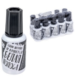 Корректор на растворителе 20г кисточка "Белая полоса" 5370WS/10/Россия